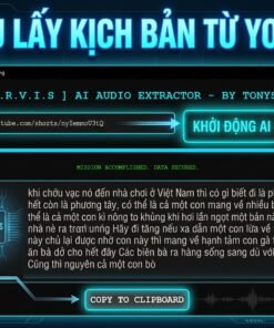 Công cụ lấy kịch bản từ link youtube